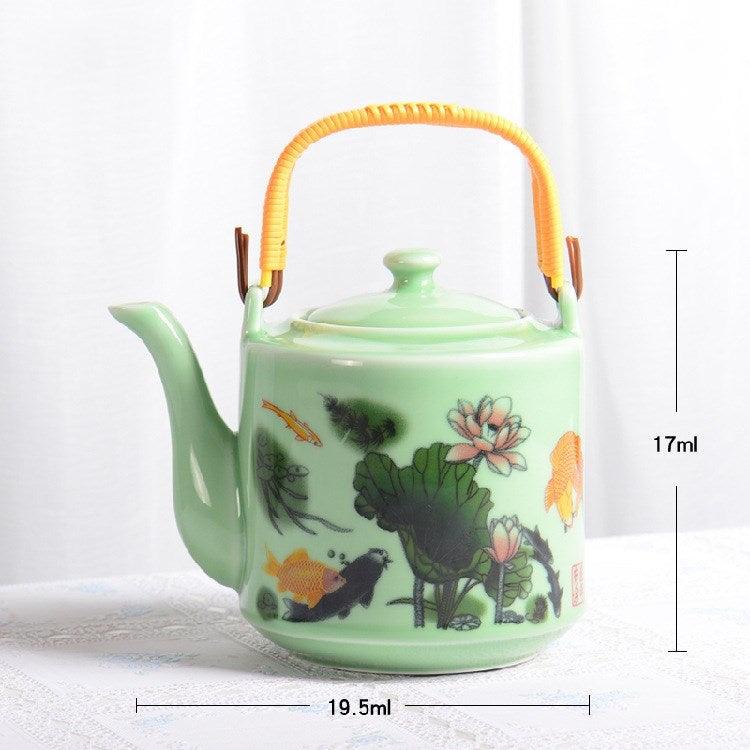 Ceramic Teapot With Strainer Large Handle Pot Single Pot Household - Nioor