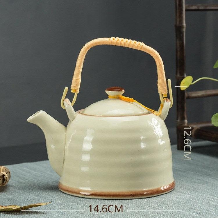 Ceramic Teapot With Strainer Large Handle Pot Single Pot Household - Nioor