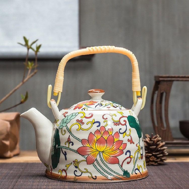 Ceramic Teapot With Strainer Large Handle Pot Single Pot Household - Nioor