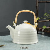 Ceramic Teapot With Strainer Large Handle Pot Single Pot Household - Nioor