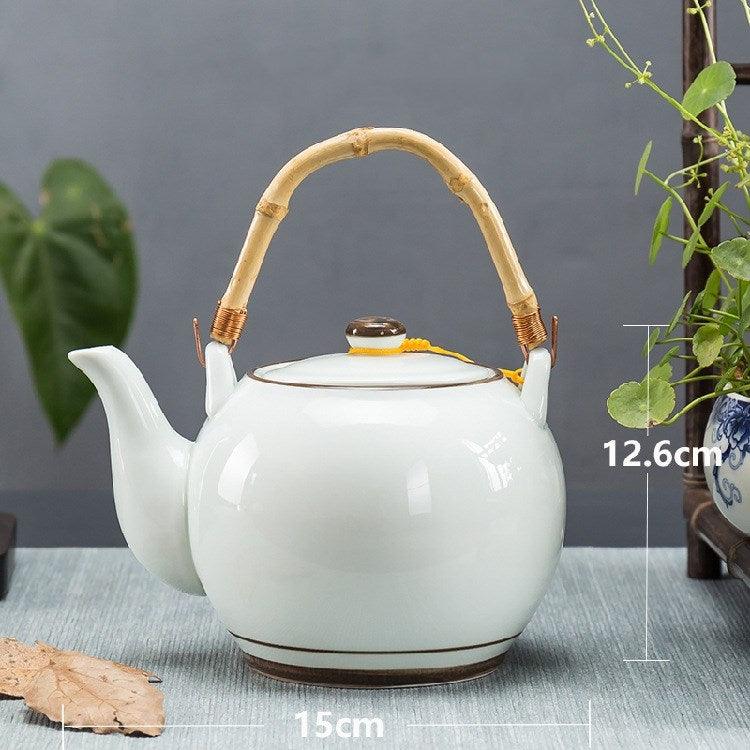 Ceramic Teapot With Strainer Large Handle Pot Single Pot Household - Nioor