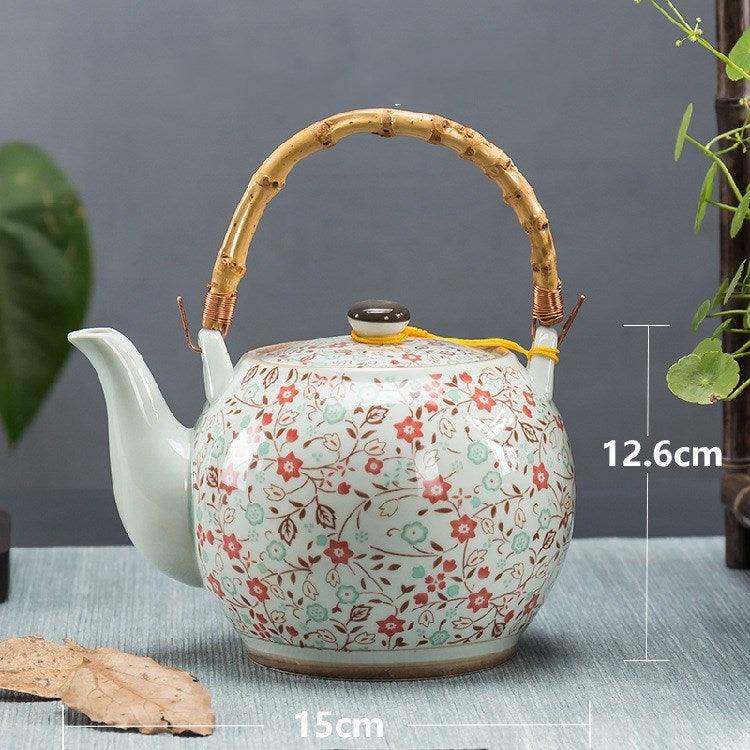 Ceramic Teapot With Strainer Large Handle Pot Single Pot Household - Nioor