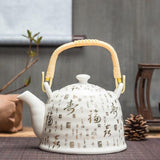 Ceramic Teapot With Strainer Large Handle Pot Single Pot Household - Nioor