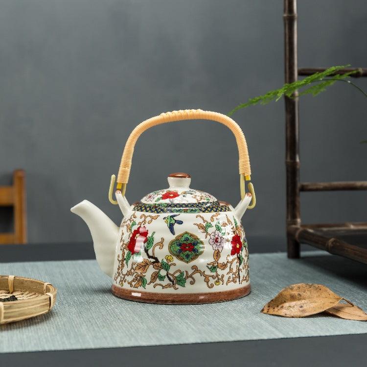 Ceramic Teapot With Strainer Large Handle Pot Single Pot Household - Nioor