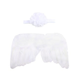 Baby Angel Wings Pointed Flower Hair Tie Set