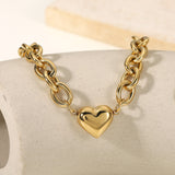 O-shaped Chain Love Titanium Steel Bracelet