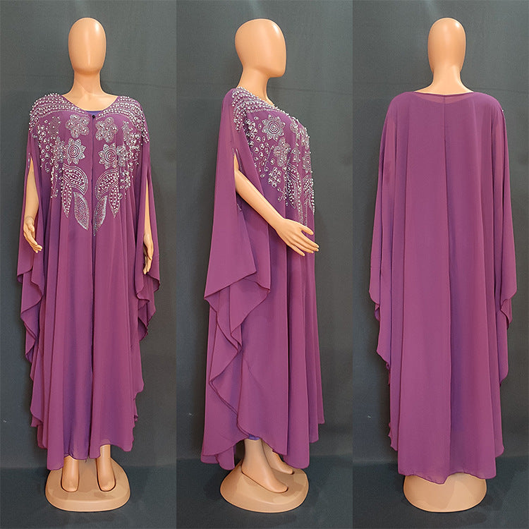 Muslim Robe Plus Size Women's European And American Long Dress New Gown