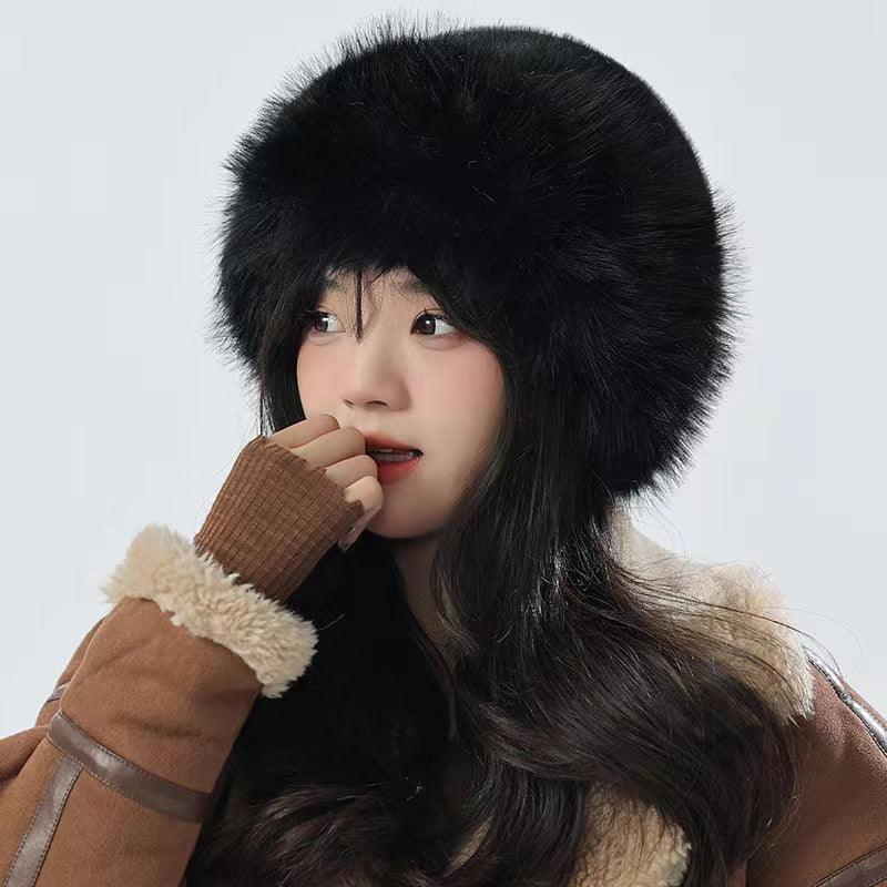 Plush Cold-proof Mink Fur Bucket Hat Warm - Nioor