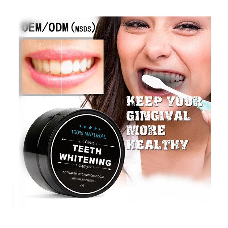 Charcoal Teeth Whitening Powder Activated Coconut Charcoal Teeth Whitening Charcoal Powder Oral Hygiene - Nioor