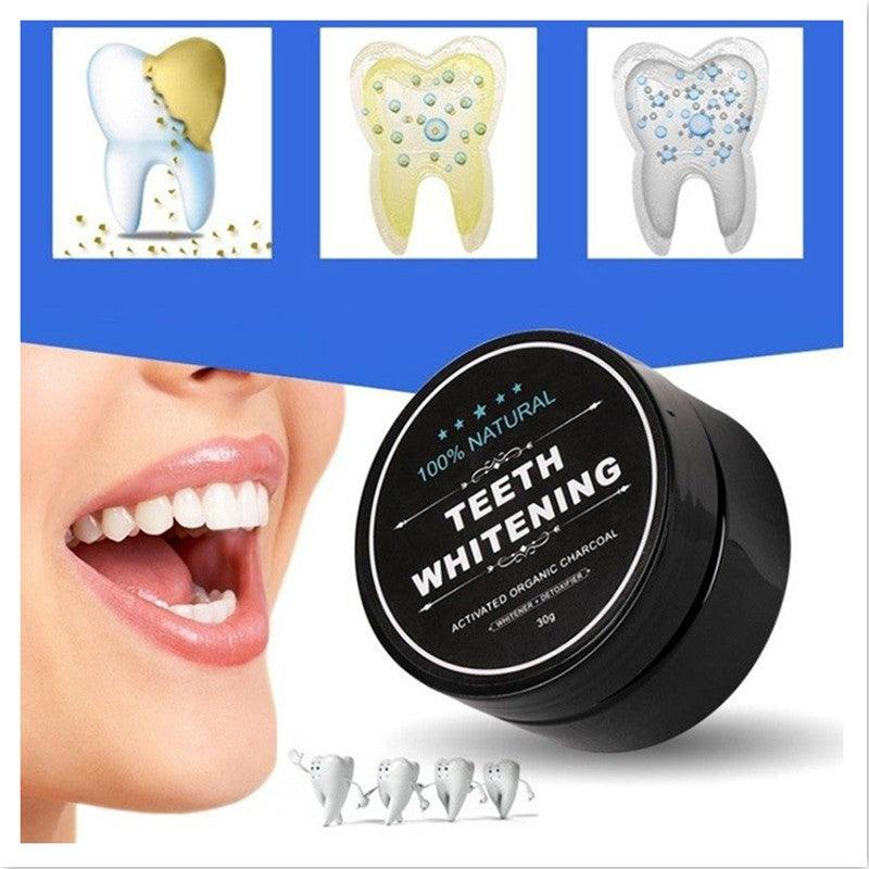 Charcoal Teeth Whitening Powder Activated Coconut Charcoal Teeth Whitening Charcoal Powder Oral Hygiene - Nioor