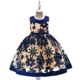 Children's dress girls applique princess dress - Nioor