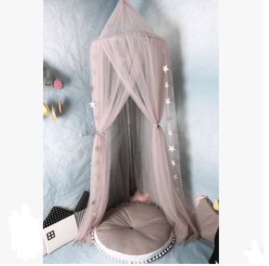 Children's Mosquito Net Baby Crown Army Mesh Bed Tent Tent Star Ornaments - Nioor