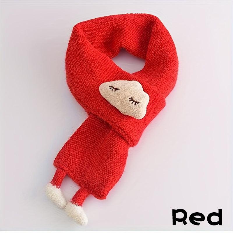 Children's Scarf, Girls Warm Knitted Scarf, Cute Cloud Neck Scarf For Autumn And Winter Kids Scarf Soft Warm Knit Neck Warmer Winter Classic Scarf For Boys Girls - Nioor