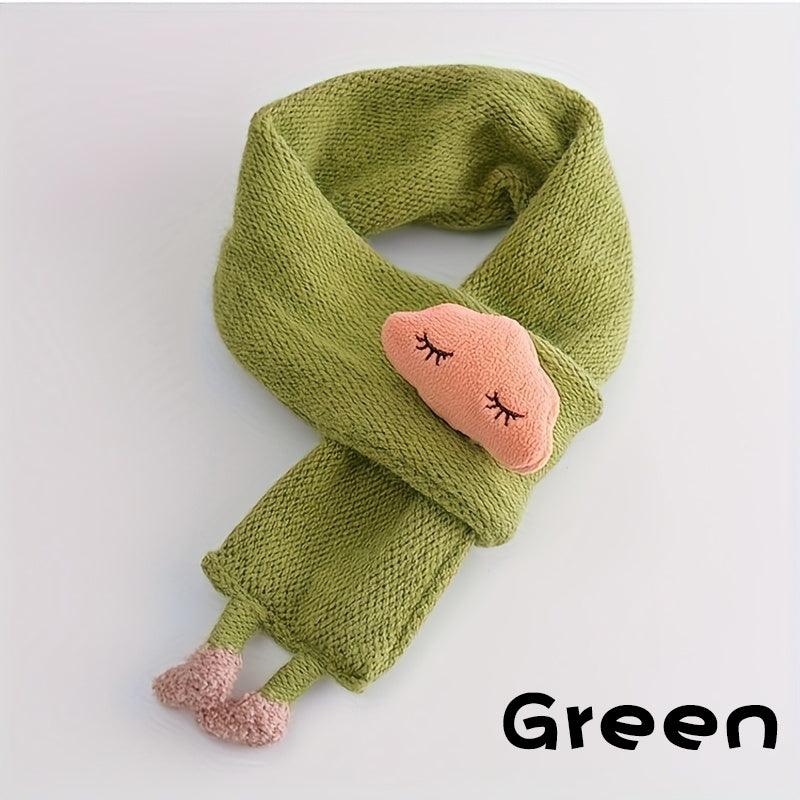 Children's Scarf, Girls Warm Knitted Scarf, Cute Cloud Neck Scarf For Autumn And Winter Kids Scarf Soft Warm Knit Neck Warmer Winter Classic Scarf For Boys Girls - Nioor