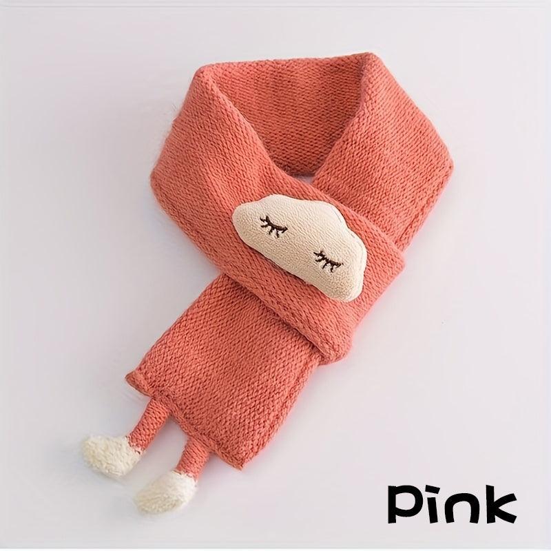 Children's Scarf, Girls Warm Knitted Scarf, Cute Cloud Neck Scarf For Autumn And Winter Kids Scarf Soft Warm Knit Neck Warmer Winter Classic Scarf For Boys Girls - Nioor