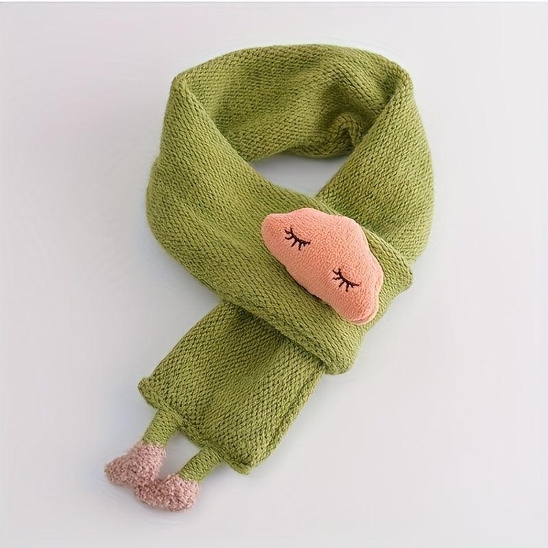 Children's Scarf, Girls Warm Knitted Scarf, Cute Cloud Neck Scarf For Autumn And Winter Kids Scarf Soft Warm Knit Neck Warmer Winter Classic Scarf For Boys Girls - Nioor