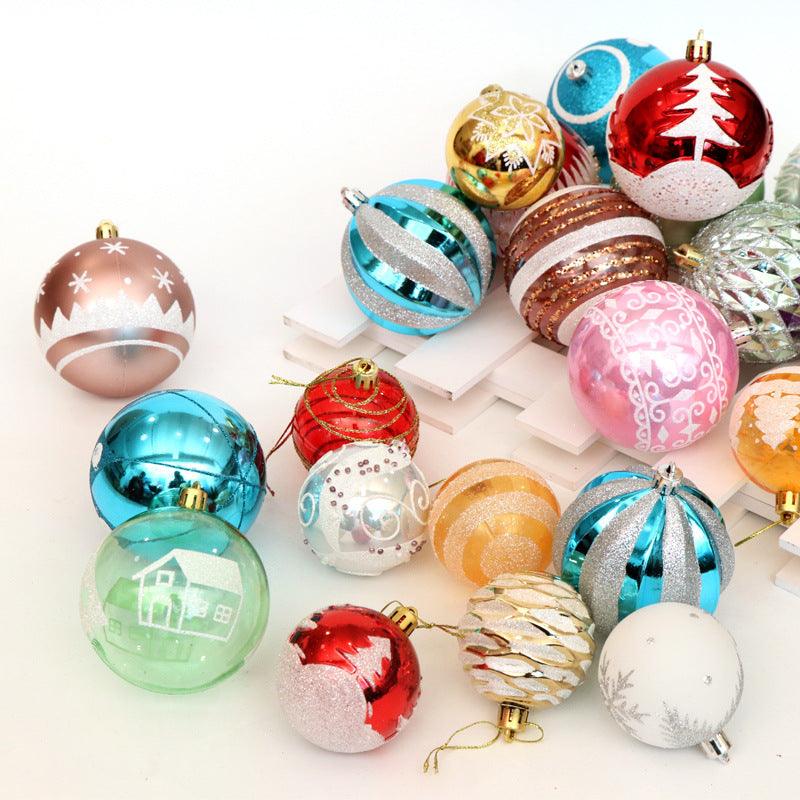 Christmas ball, bright ball, 6cm24, Christmas decorations, Christmas tree, Christmas tree decoration - Nioor