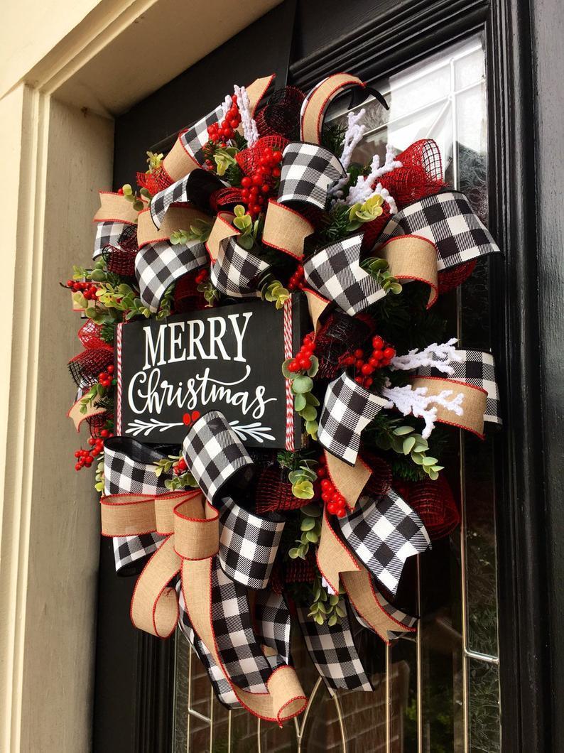 Christmas bow garland - Nioor