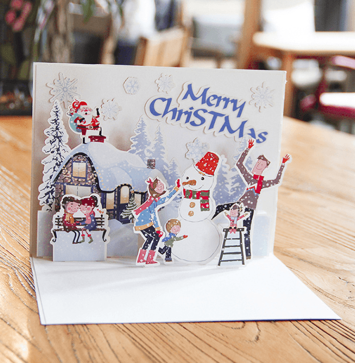 Christmas Card Wholesale Creative 3D Stereo Greeting Card Holiday Wish Card Kindergarten Handmade Greeting Card - Nioor