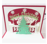 Christmas Card Wholesale Creative 3D Stereo Greeting Card Holiday Wish Card Kindergarten Handmade Greeting Card - Nioor