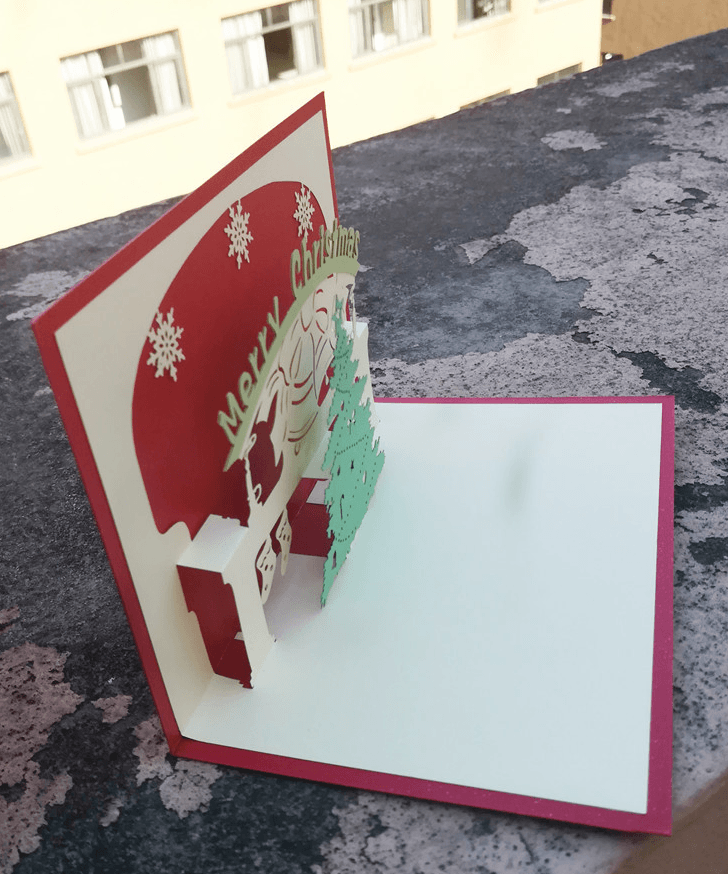 Christmas Card Wholesale Creative 3D Stereo Greeting Card Holiday Wish Card Kindergarten Handmade Greeting Card - Nioor