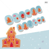 Christmas Cute Children Nails 24 Pieces Wearable - Nioor