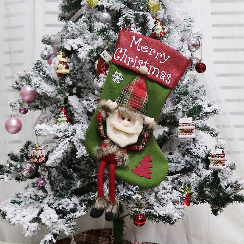 Christmas Decorations Christmas Big Sock Christmas Tree Pendant - Nioor