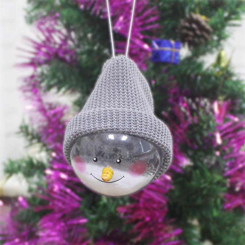 Christmas decorations creative Christmas Snowman children toys plastic Christmas Ball Christmas Pendant - Nioor