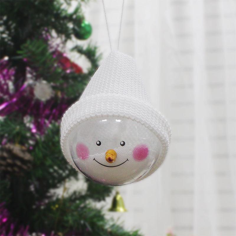 Christmas decorations creative Christmas Snowman children toys plastic Christmas Ball Christmas Pendant - Nioor