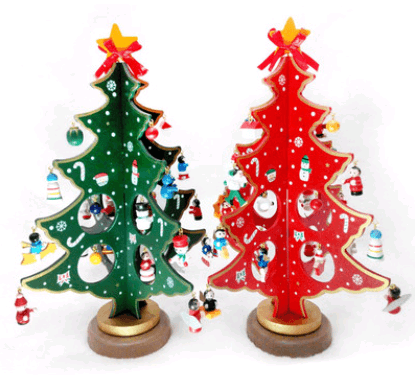 Christmas Decorations Creative Christmas Tree Desktop Decoration Decorations Wood Christmas Tree - Nioor