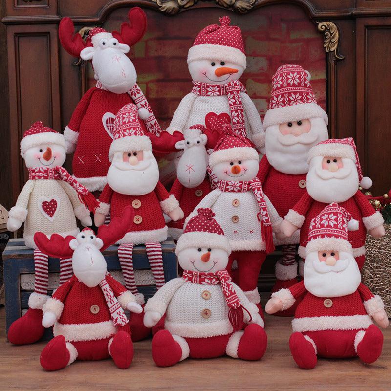 Christmas Decorations For Home Big Santa Claus Doll Children Xmas New Year Gift Christmas Tree Decor Wedding Party Supplies - Nioor