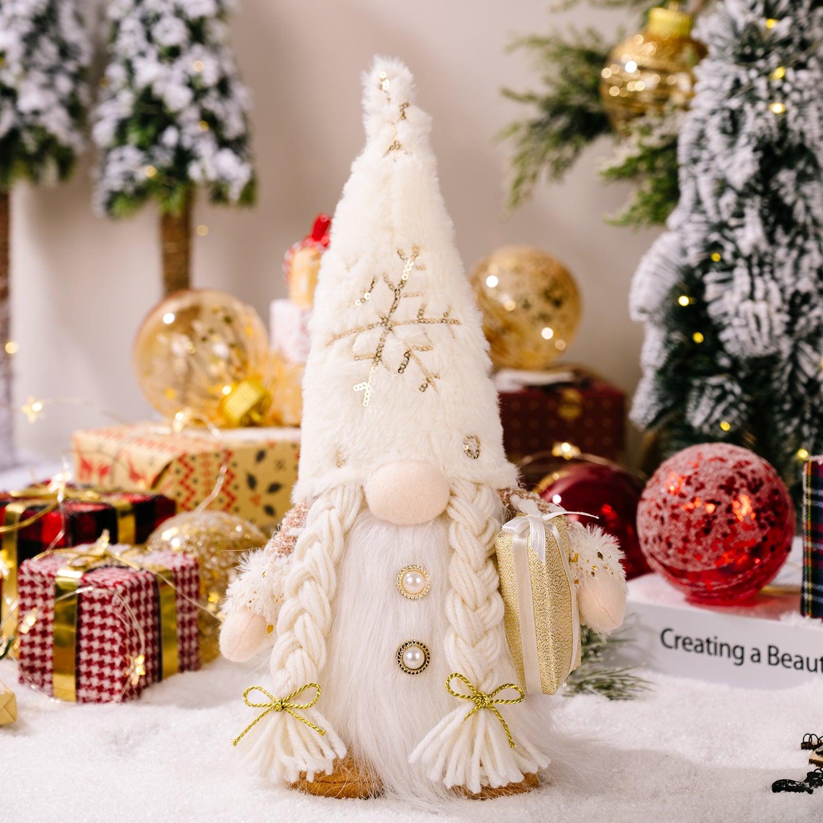 Christmas Fabric Decorative Faceless Doll Ornament Christmas Decorations - Nioor