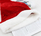 Christmas Goods Christmas Dense Velvet Short Plush Santa Hat New Super Soft Christmas Hat - Nioor