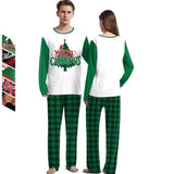 Christmas Home Clothes Digital Couple Pajamas Long Sleeve Round Neck Sweatpants Suit - Nioor