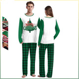 Christmas Home Clothes Digital Couple Pajamas Long Sleeve Round Neck Sweatpants Suit - Nioor