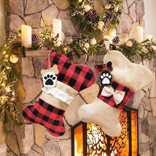 Christmas Ornament Christmas Socks Gift Bag - Nioor