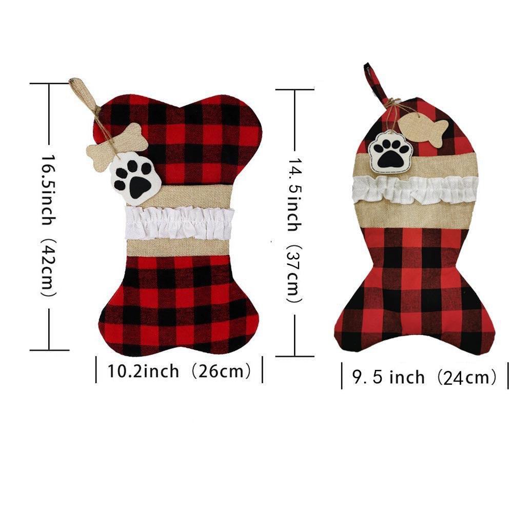 Christmas Ornament Christmas Socks Gift Bag - Nioor