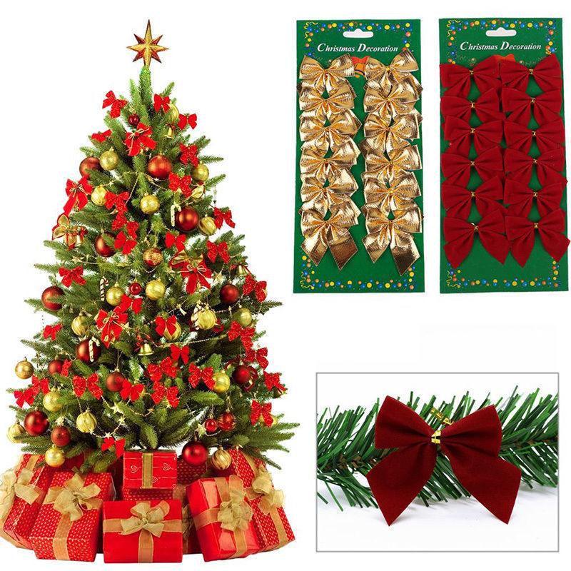 Christmas Tree Ornaments Christmas Decoration Bow - Nioor