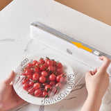 Cling Film Suction Cup Wall-mounted Box Kitchen Adjustable Storage Cutter - Nioor