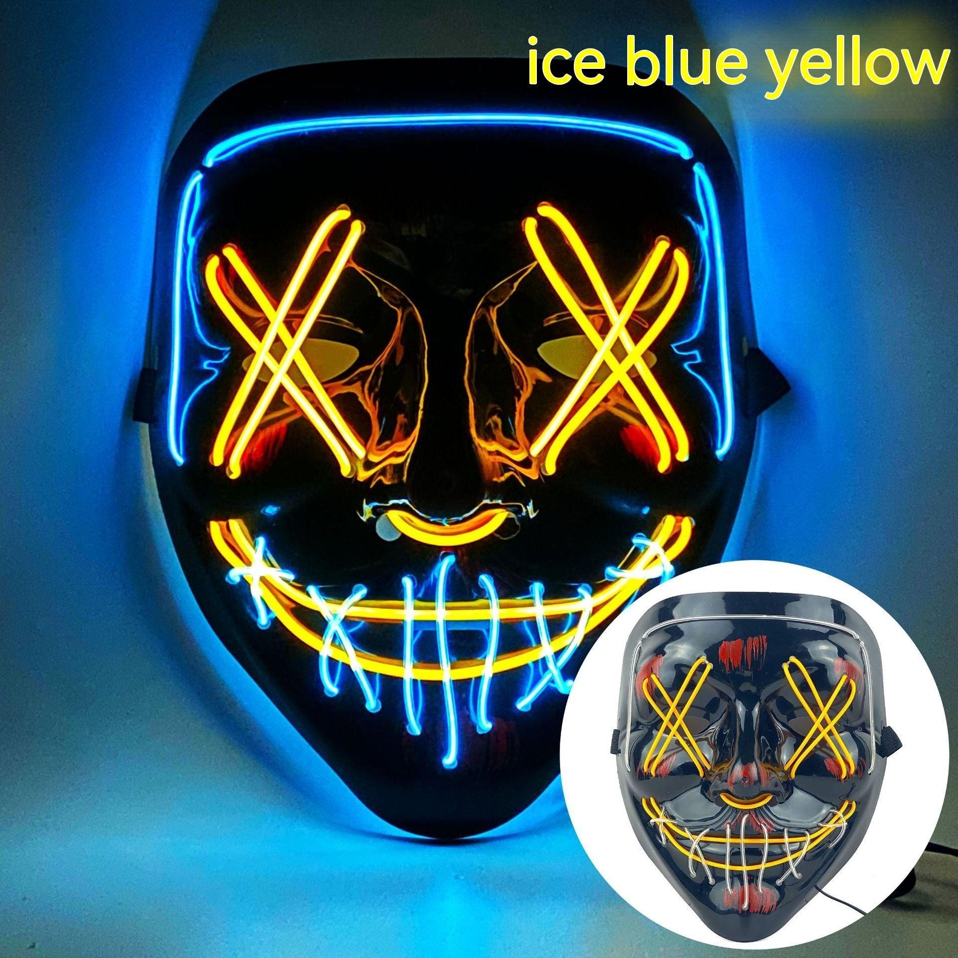 Cold Light Halloween Mask Led Luminous - Nioor