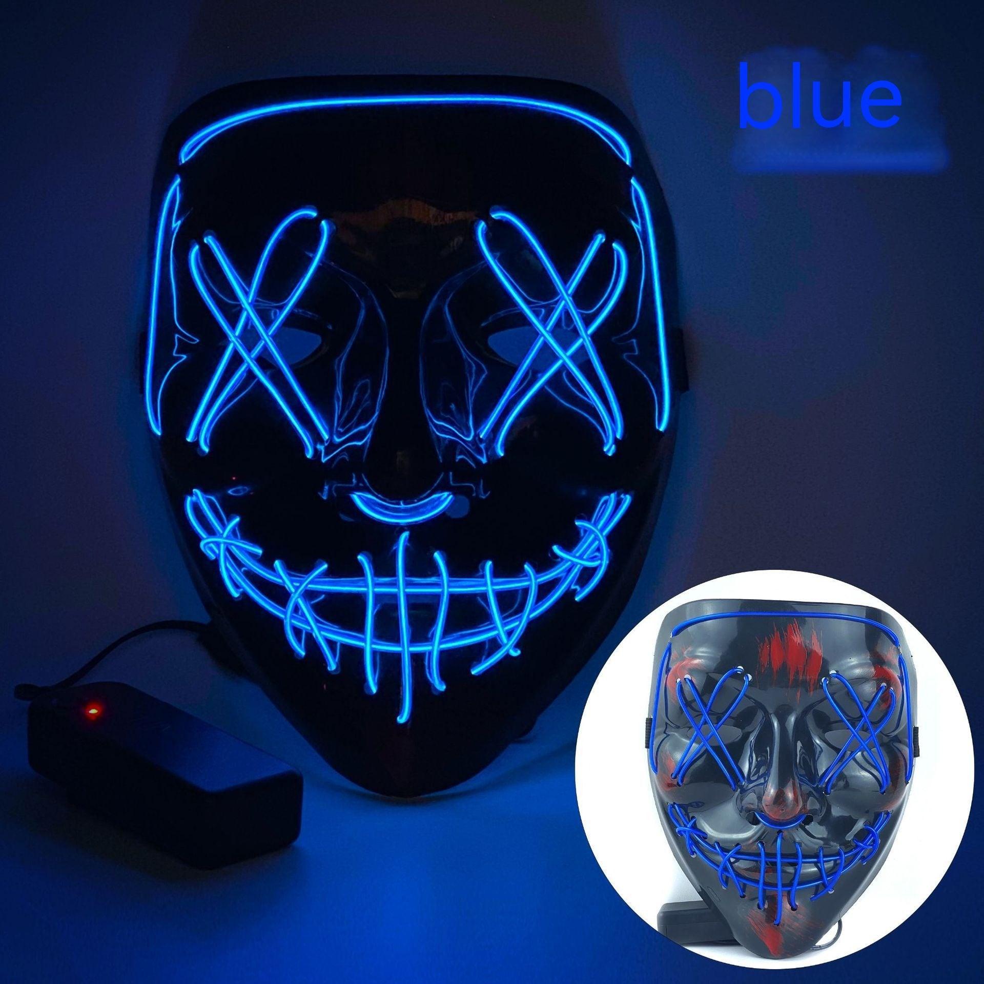 Cold Light Halloween Mask Led Luminous - Nioor