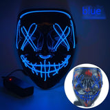 Cold Light Halloween Mask Led Luminous - Nioor