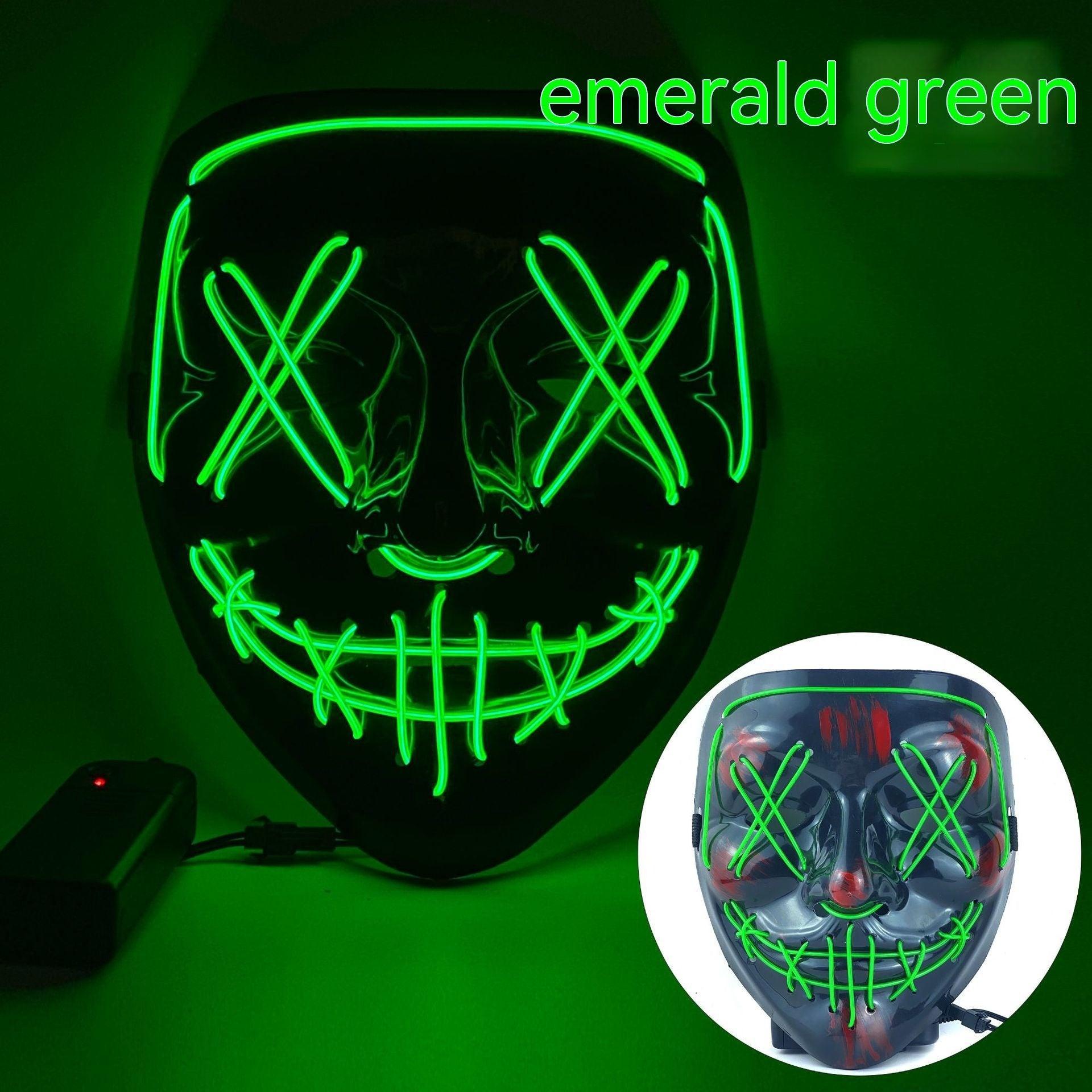 Cold Light Halloween Mask Led Luminous - Nioor