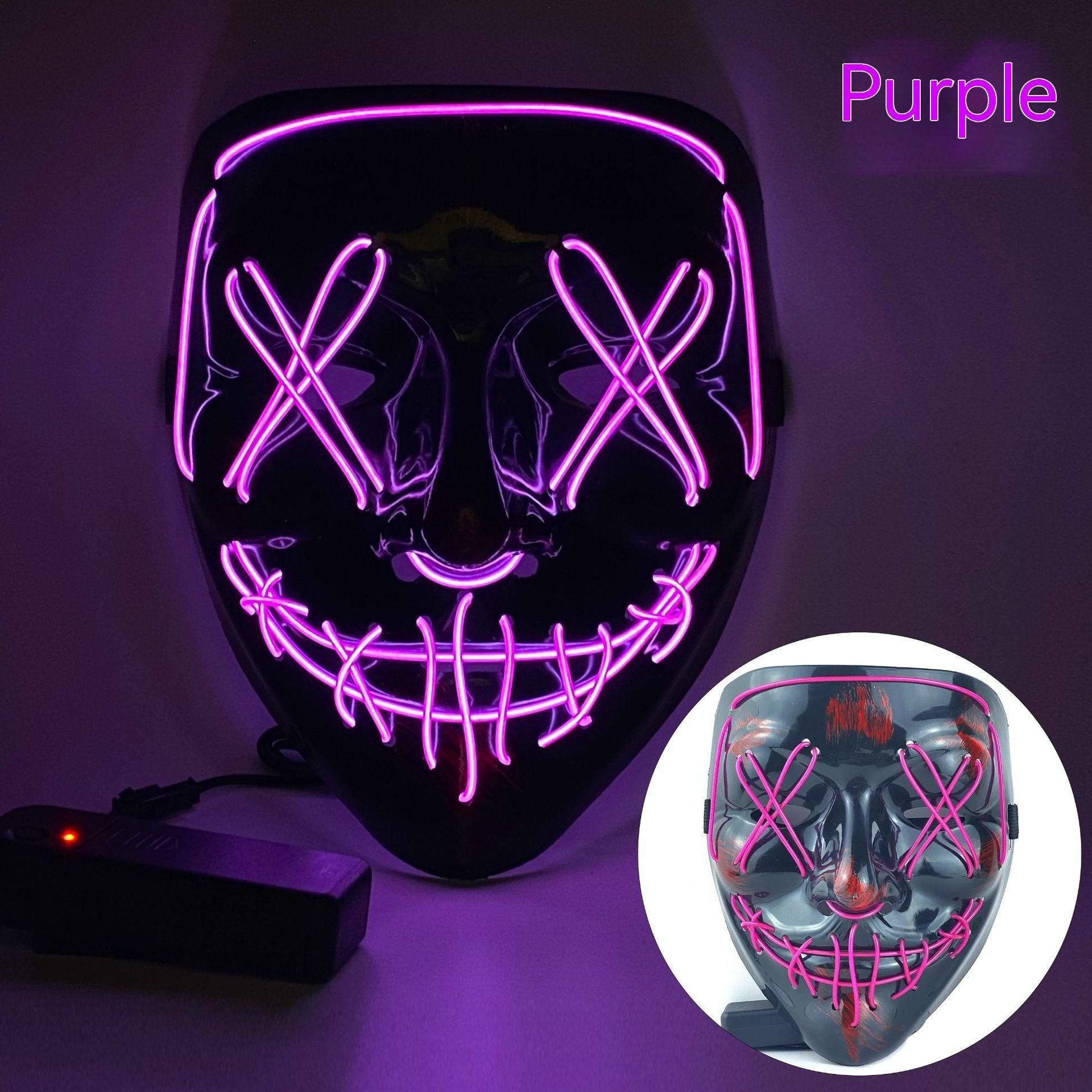 Cold Light Halloween Mask Led Luminous - Nioor