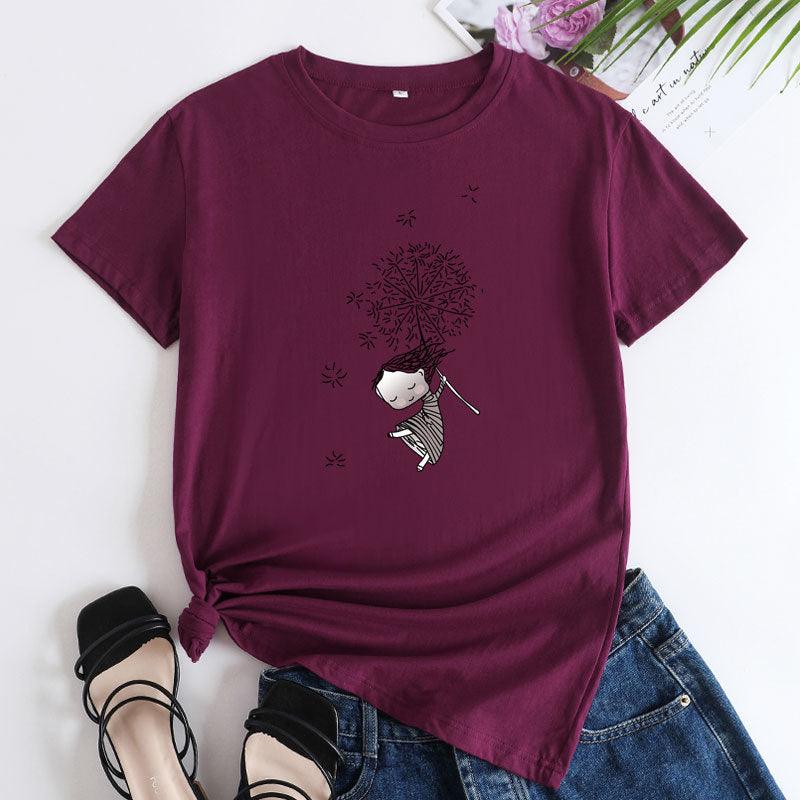 Comfort And Casual Women's Hot Sale Short Sleeve T-shirt - Nioor