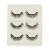 Compatible with Apple, 3 pair false eyelashes mink hair lashes Slim curly raised fake Eyelasehe extension Cilios Posticos makeup - Nioor