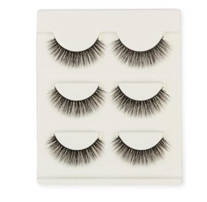 Compatible with Apple, 3 pair false eyelashes mink hair lashes Slim curly raised fake Eyelasehe extension Cilios Posticos makeup - Nioor