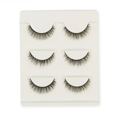 Compatible with Apple, 3 pair false eyelashes mink hair lashes Slim curly raised fake Eyelasehe extension Cilios Posticos makeup - Nioor