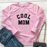 Cool MOM Pure Letter Printing New Long Sleeve Sweater - Nioor