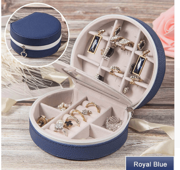 Cosmetic storage box with zipper travel portable jewelry box - Nioor